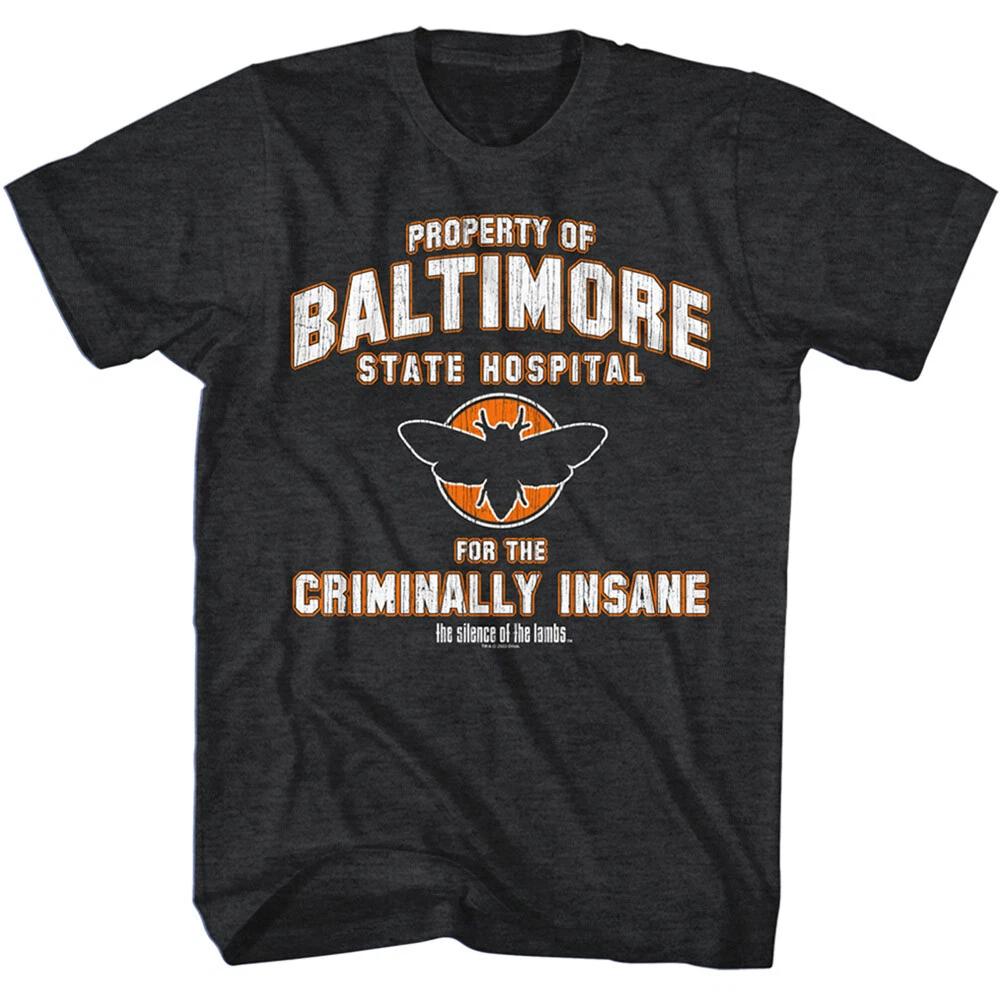 Silence Of The Lambs Movie Property Of Baltimore State Hospital Men s T Shirt XL