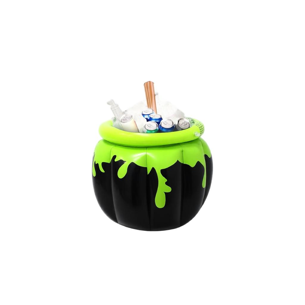 Inflatable Witch Cauldron Cooler Large Capacity Drink Bucket for Party Festival Storage and Decorative Use for Events and Gatherings