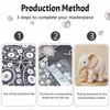 Pearl DIY Art Painting Cute Elephant Handcrafted Picture Indoor Wall Ornament Relaxing Leisure Hobby Exquisite Home Decoration Gift