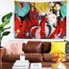 Game HHololiveS HHakos Baelz Hanging Bohemian Tapestry Bohemian Wall Tapestries Mandala Kawaii Room Decor