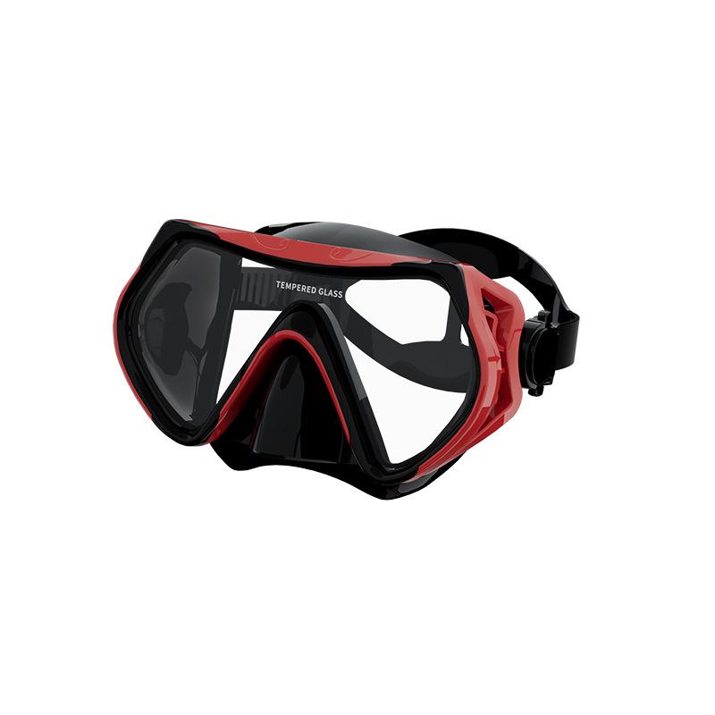 Zestaw do nurkowania z fajką suchą Two Treasures: Gogle z dużą ramką z maską do nurkowania i sprzętem pływackim z płynnego silikonu