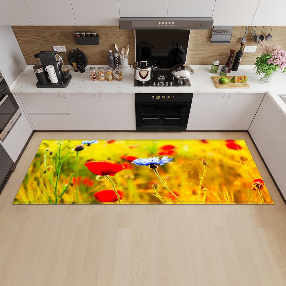 Nordic Kitchen Mat Porch Door Mat Living Room Bedroom Long Carpet Corridor Non-slip Floor Children's Carpet