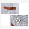 Fishbone Pattern Zipper Storage Box with Lid Home Use Organizer for Clothes Toys Bedroom Storage Container Multifunctional Wardrobe Organizer