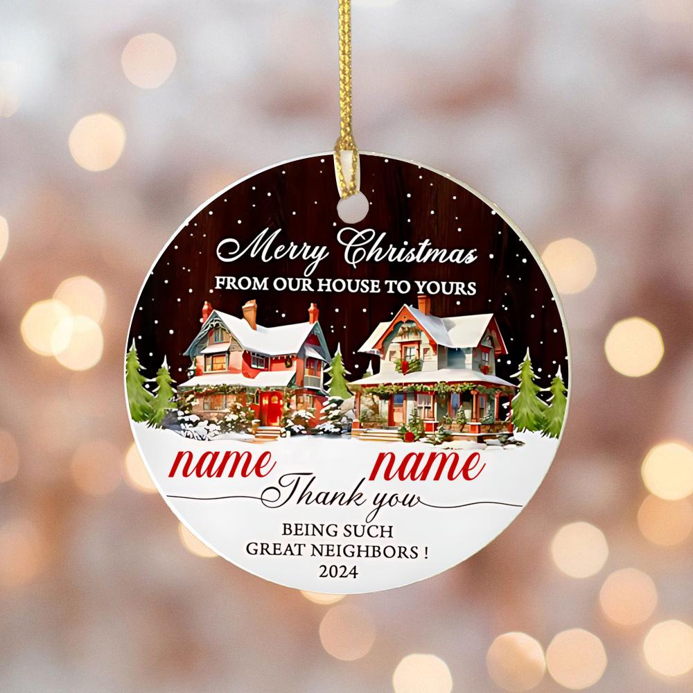 Personalized Couple Ornament 2024 Deer Ornament Keepsake Gift Custom Name Marry Keepsake Christmas Ornaments Decor
