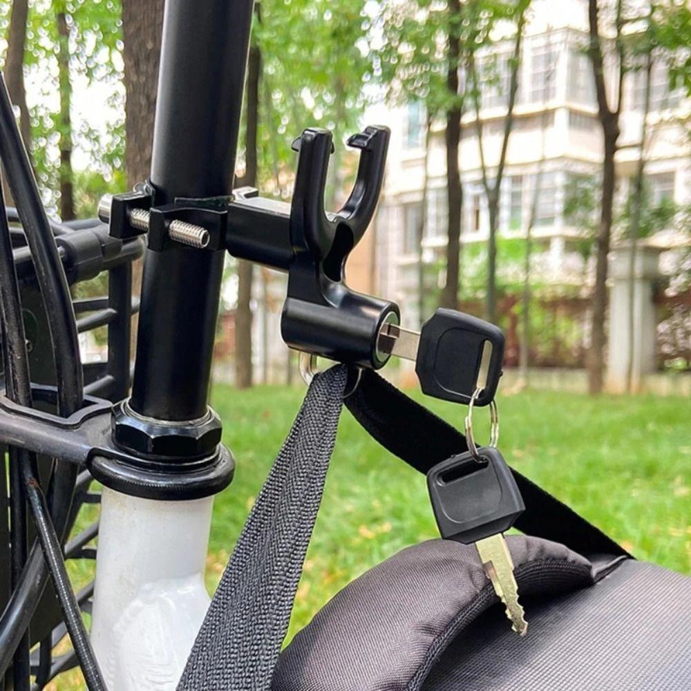 Security Bicycle Multi-Function Hook 2 In 1 Helmet Anti-theft Safety Lock Outdoor