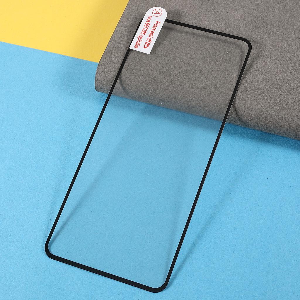 Complete Covering Full Glue Silk Printing HD Clear Tempered Glass Screen Protector for Realme 8i/Narzo 50 4G