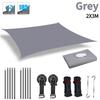 Car Awning for Van Campervan Caravan Truck Vehicle 2x3M 2x4M Waterproof Sun Shelter Canopy Anti-UV Outdoor Camping Shade Sails