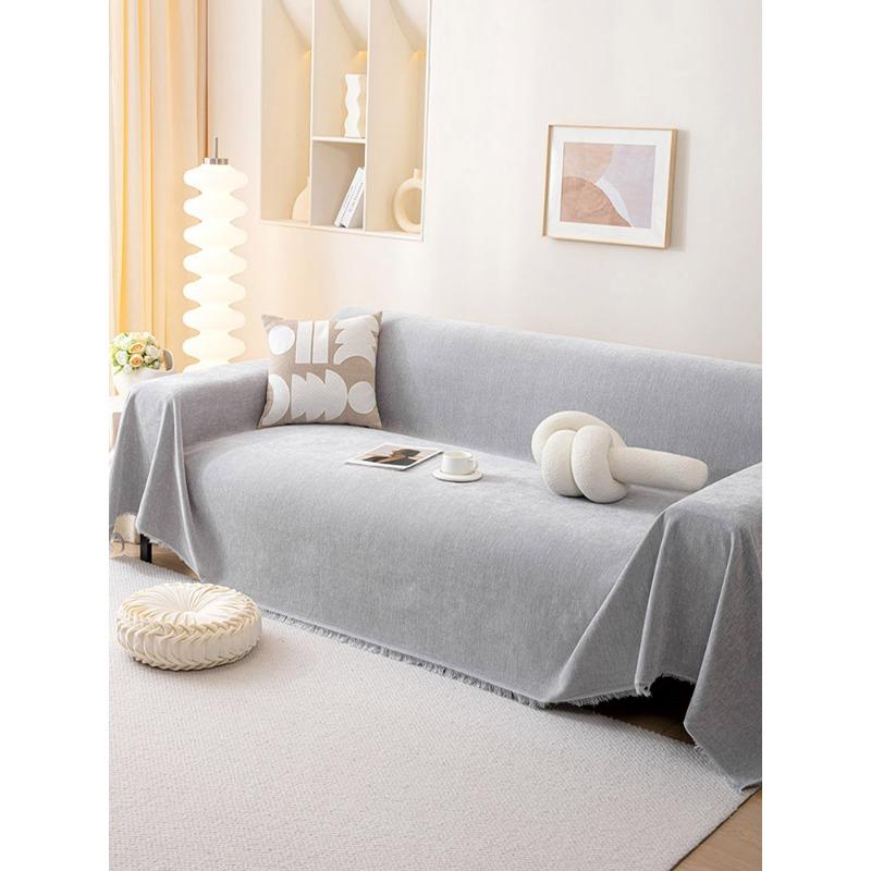 

Высококачественный грязеотталкивающий черный чехол для дивана из синели, полотенце для дивана, универсальное цельное одеяло для дивана с полным покрытием на все времена года. 180*130cm