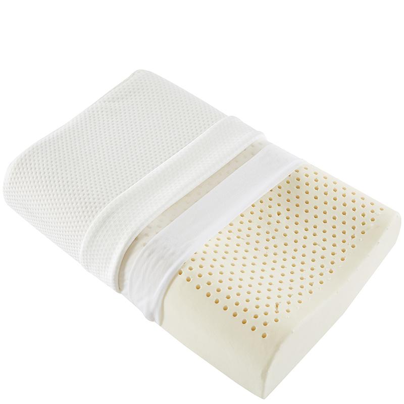 60X40/50X30CM Latex Pillow Neck Pain Protect Vertebrae Sleeping Cushion Orthopedic Cervical Thailand Natural Pillows for Bed