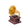 Dollhouse Mini Retro Gramophone Miniature Phonograph Record Simulation Gramophone Handicrafts Home Model Toys Decor