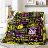 Baseball Customize Your Name Blanket Warm Comfortable Soft Blanket For Chair Office Sofa Bed Sofa Office Camping Suitable For Gifting Relatives And