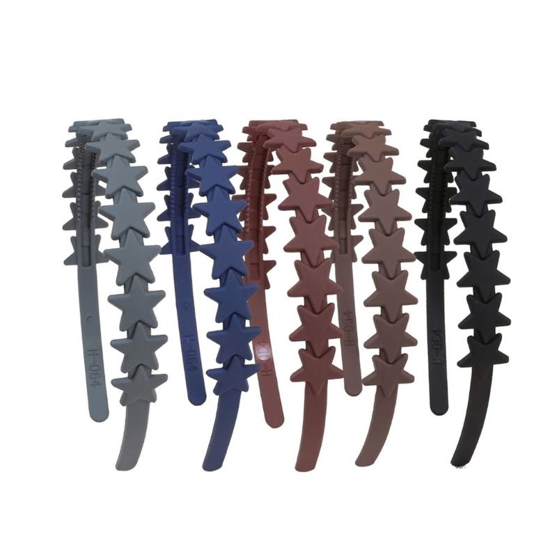 

5/12 шт. Модные повязки на голову с дизайном звезд для девочек, женщин, пластиковые ободки для волос, повседневная повязка на голову, аксессуары для волос