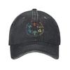 Salva Abejas Rescata Animales Recicla Plástico Día de la Tierra Gorra de Béisbol Unisex para Mujer Gorras de Tela Vaquera Desgastada Sombrero Vintage Regalo de Golf Gorra de Sol