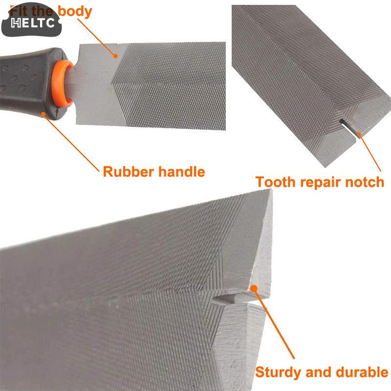 6/8Inch Pruning Saw File Triangle Metal File Bearing Wood Rasp Diamond Rhombic Saw File For Sharpening SawBlade Woodworking Tool