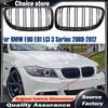 For BMW E90 E91 LCI 3 Series 2009-2012 Car Styling Double Line Grill Kidney ABS Front Hood Racing Grille Black Auto Accessories