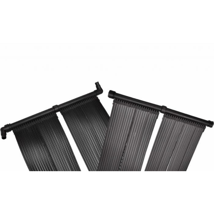 Chauffage solaire de piscine VIDAXL - Panneau 80x620 cm - Noir - Augmente la température de l'eau jusqu'à 10°C