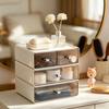 Transparent Desktop Drawer Organizer Box Makeup Stationery Phone Small Items - INS Style Plastic Storage Study Desk