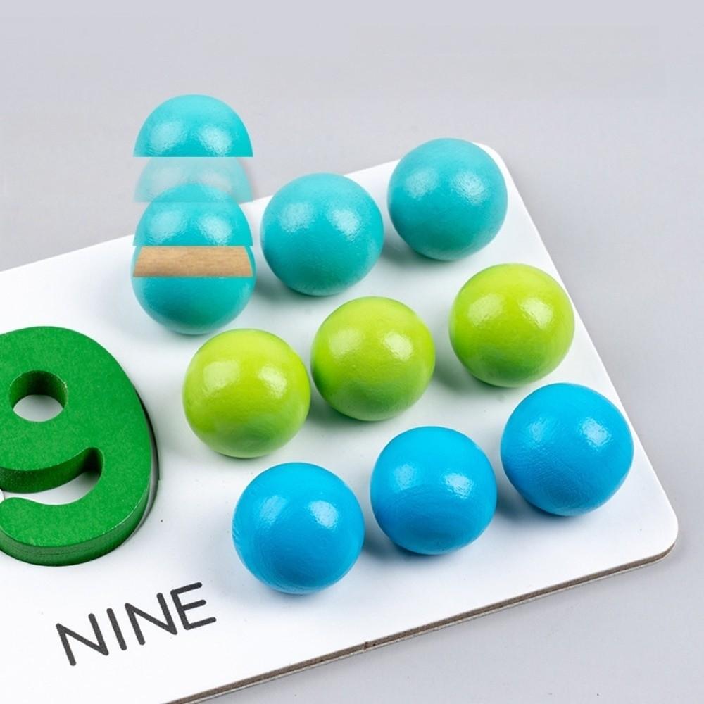 Wooden Clip Beads Toy Fine Motor Training Color Sorting Matching Toy  Children Gift