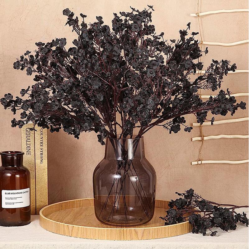 10PCS Artificial Plants Long Baby's Breath Christmas Decor Vase for Home Wedding Bridal Festival DIY Party Fake Plastic Flowers