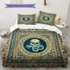 DeathEaters Pattern Bedding Quilt Set Quilt Cover Pillowcase Home Decoration Birthday Gift (1 * Duvet Cover + 2 * Pillowcase, Without Core)