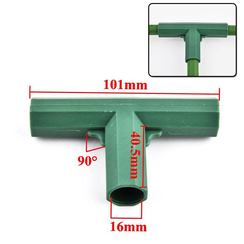 10-30Pcs 16mm Plants Support Connectors ,2/3/4/5-way Garden Greenhouse Bracket Rod Joints Frame Building Fixed Accessories DIY