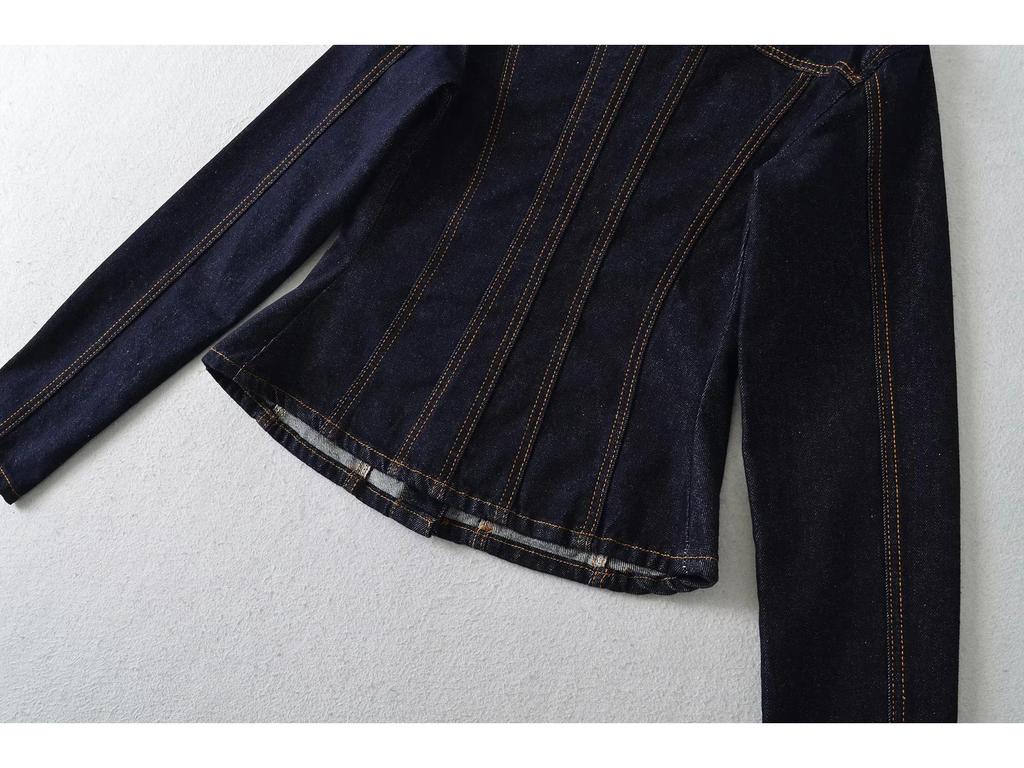 American Retro Slim Fit Denim Shirt Jacket