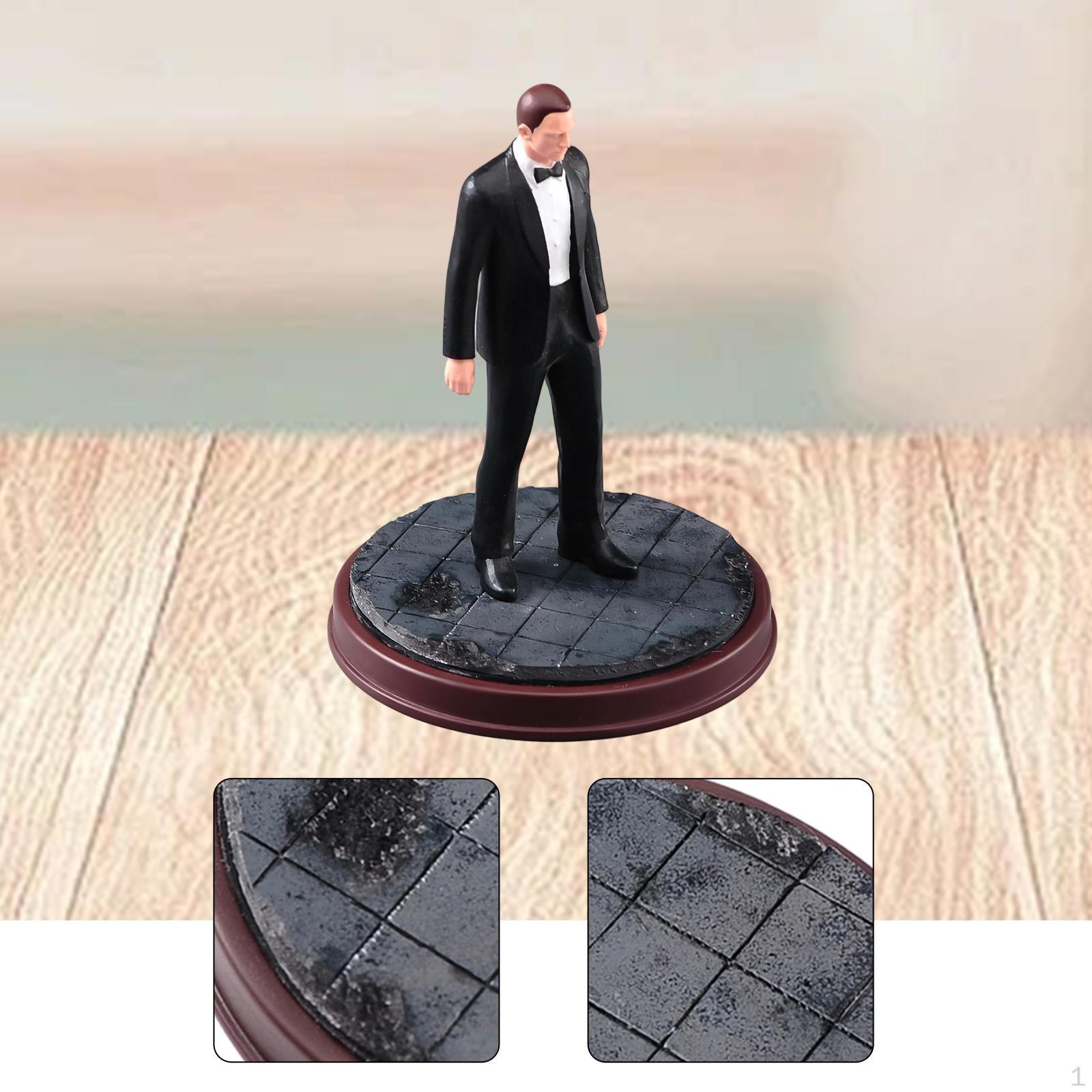 1/64 Figure Display Base Car Scene Miniature 1:64 Diorama for Toy Cars 8.5cm