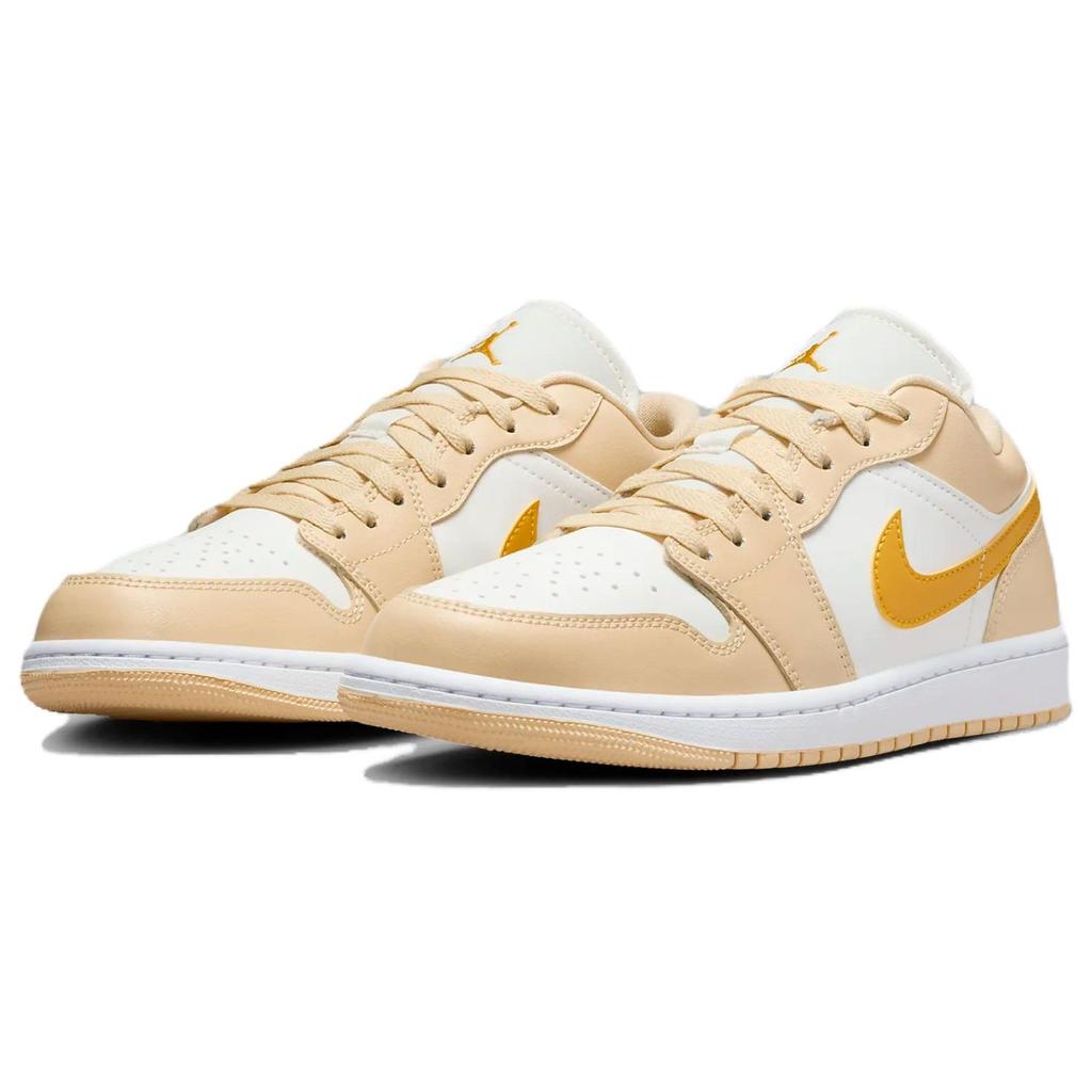 Air Jordan 1 Low Sail Yellow Ochre Women Sneakers Cream Pale-Vanilla White DC0774-170