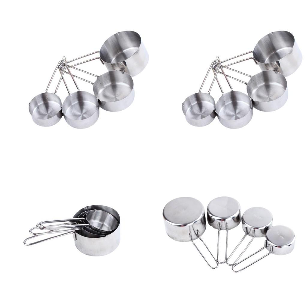 Kreatives Minimalistisches Edelstahl-Messlöffel-Set Für Kaffee Und Pulverförmige Zutaten