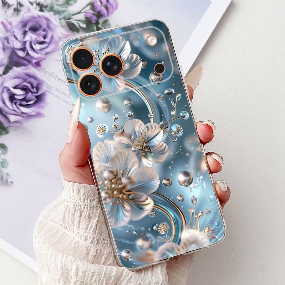 For Apple iPhone 17 Pro Max Case iPhone17 Air Fashion Painted Cover Soft Silicone Case For iPhone 17 Air iPhone17 Pro Max Fundas