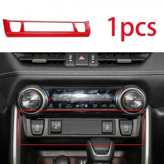 Cover Trim 1PCS Red ABS Central Seat Heating Button For Toyota RAV4 - DX