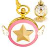 Cartoon Anime Sakura Taschenuhr Damen Quarzuhren Anhänger Zubehör