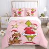 Grinch Family Bedding 3 Piece Set Hd Print Duvet Cover Pillowcases For Teens Adult Bedroom Decoration Christmas Gift C9211453