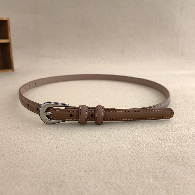Minimalist Style Womens Waist Belt Metal Buckle Dress Suit Belt Shapewear