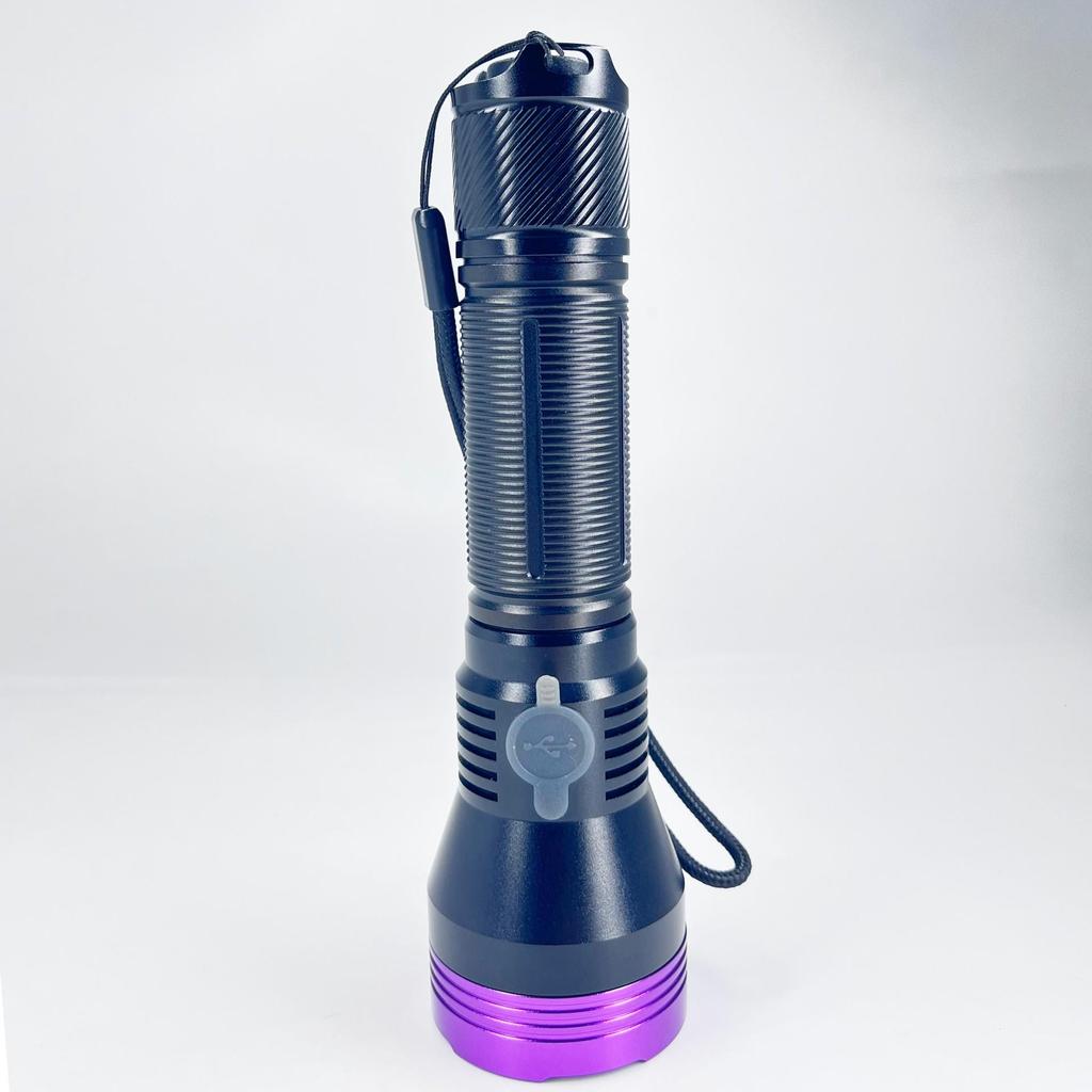40W UV Flashlight - 365nm Anti-Counterfeit Money Detector for Fluorescence Detection