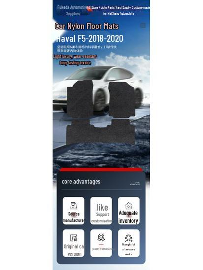 Nylon Trunk Mat & Floor Mats for Haval F5 (2018-2020)