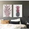 Nordic Pink Pineapple Painting Wall Pictures Home Decoration Posters And Prints Cactus Pot Plant Art Canvas Paintings No Frame