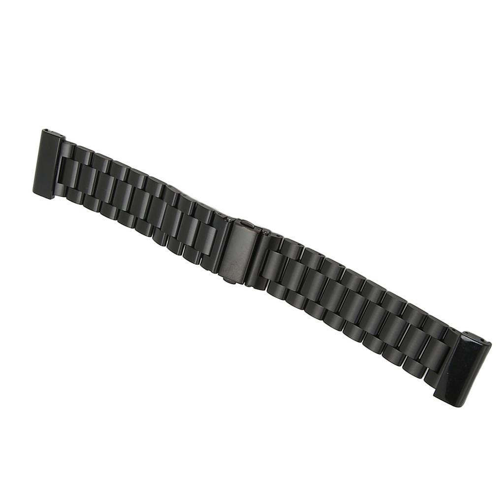 Stainless Steel Watchband Adjustable Replacement Watch Strap with 2 Snap Fastener 26mm for Fenix 7X 6X 5X Black