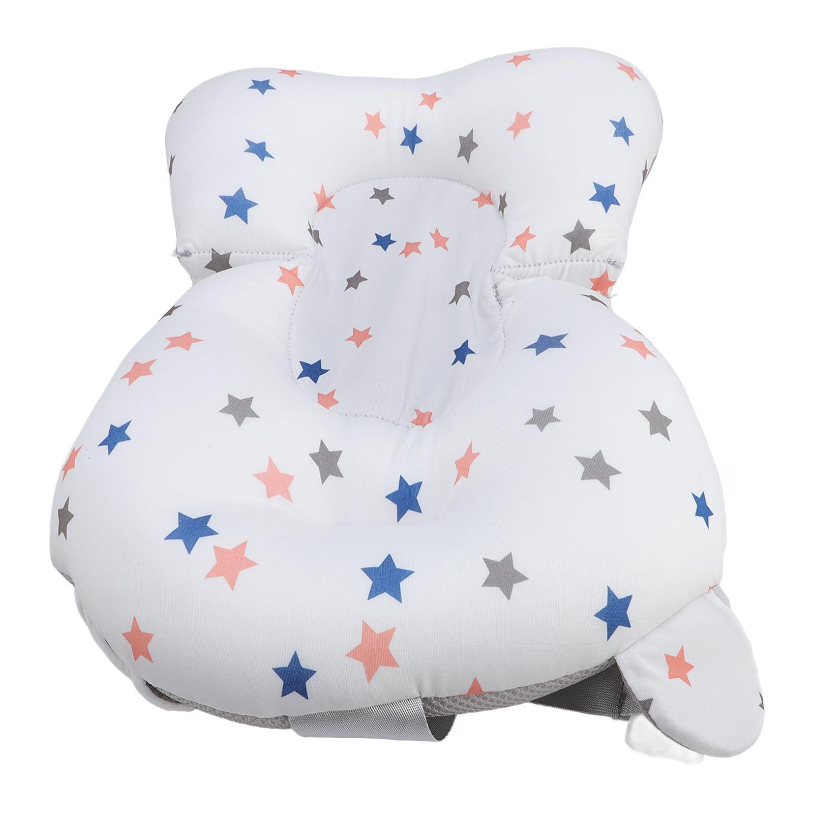 

Подушка для купания ребенка с рисунком звезд, дышащая, мягкая, универсальный коврик для детской ванны, подушка для купания новорожденного и малыша