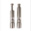 Stainless Steel Manual Spice Grinder With Press Action For Cooking And Kitchen Use