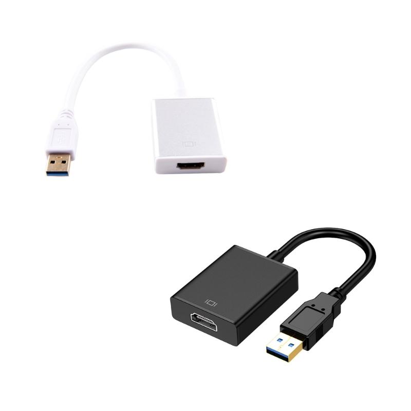 Hochauflösender USB-zu-HDTV-Port-Adapter 1080P USB 3.0/800x600 USB2.0 für Win 7/8/10 für Laptops und HDTVs