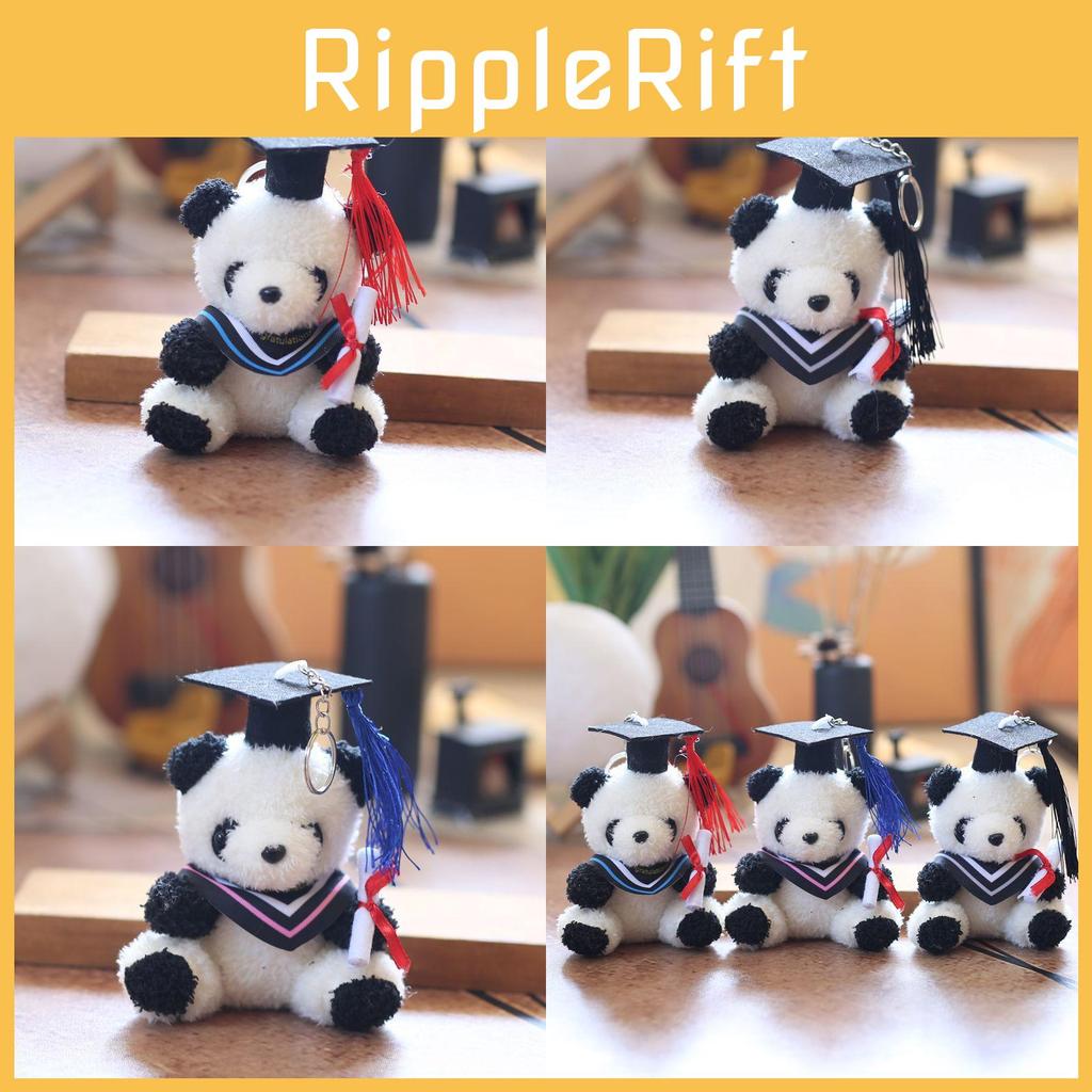 Süßes Panda-Plüschtier mit kurzem Plüschstoff zur Taschenverzierung und als Geschenk