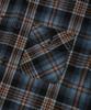 Lemain Second Oversized Flannel Pocket Check Hooded Jacket [Indie Blue]