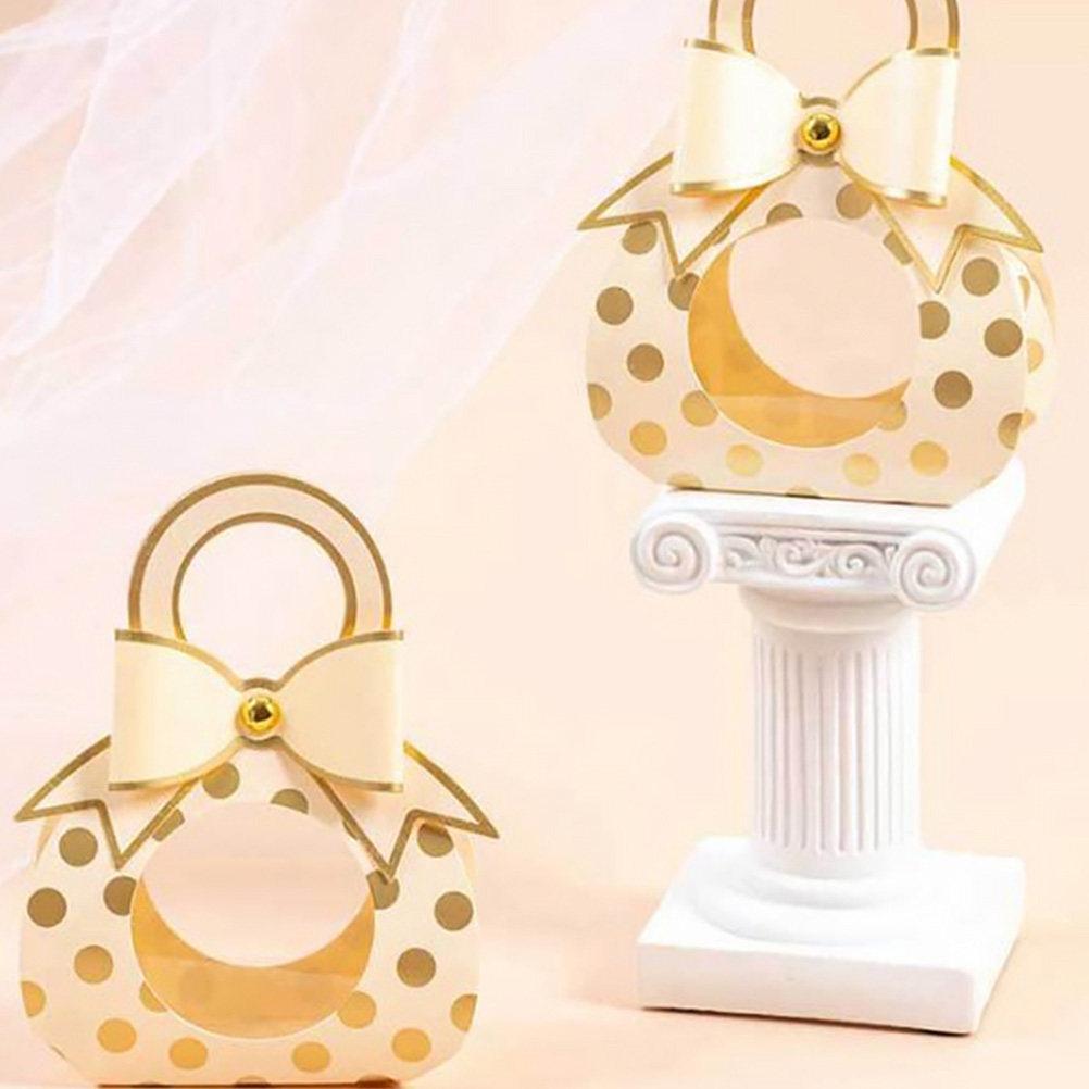 50pcs Wedding Souvenir Boxes Gift Packaging Candy Box Small Present Container for Holiday Party Favors