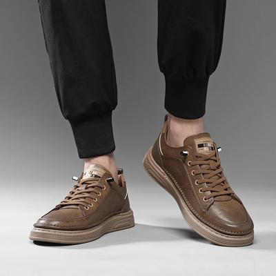 Baskets pour Homme en Cuir Véritable 2025 Nouvelle Arrivée Chaussures Décontractées pour Homme Chaussures de Marche d'Extérieur pour Homme de Haute Qualité Mocassins Confortables pour Homme