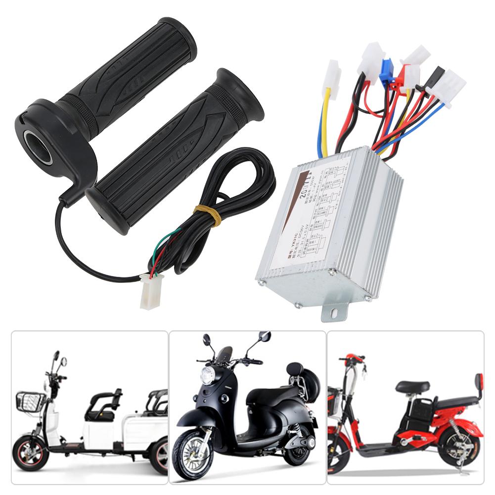 36V 500W Controller Throttle Grip Handlebar Kit Electric Bicycle Scooter Accessory
