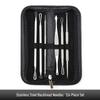 Stainless Steel Double-Headed Blackhead Remover & Acne Needle 7-Piece Beauty Set