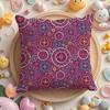 Indian Ethnic Pattern Cushion Cover Home & Car Multi-Scene Pillow Cover - Reversible, Soft & Durable for Daily Use