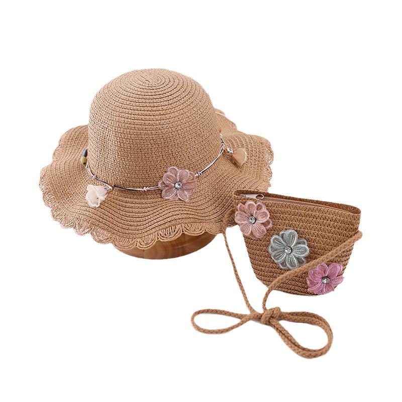 Travel Children's Hat Female Summer Sun Protection Princess Beach Hat Sun Hat Girl Straw Hat Sun Hat Baby Bucket Hat