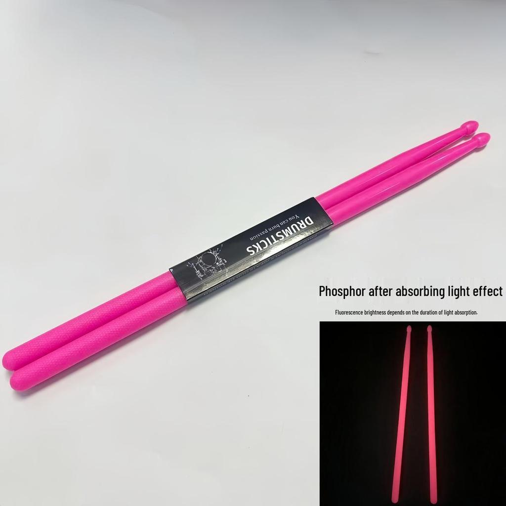 Neon 5A Nylon Luminous Drumsticks for Jazz - Colored Fluorescent Drumsticks